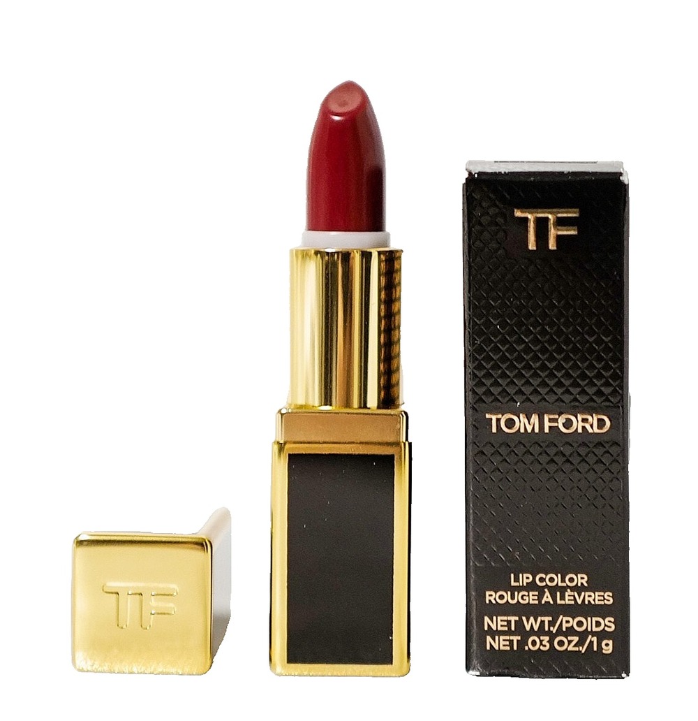 Tom Ford Lipstick Mini Lip Color 16 SCARLET ROUGE Red Satin 0.03oz/1g New in Box